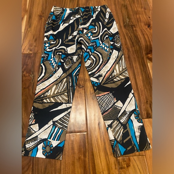 EUC Lafayette 148 New York Pant Tribal Print Size 2 - Picture 3 of 8